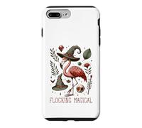 Carcasa para iPhone 7 Plus/8 Plus Funny Flamingo Pun Flocking Magical Pagan Wiccan Witch