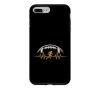 Carcasa para iPhone 7 Plus/8 Plus Funny Football Heartbeat American Football Player Men Boys