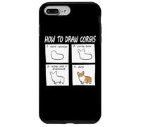 Carcasa para iPhone 7 Plus/8 Plus Funny How To Draw Pembroke Welsh Corgi Dog Lover