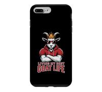 Carcasa para iPhone 7 Plus/8 Plus Funny Living Best Goat Life Fantasy Football Commish My King