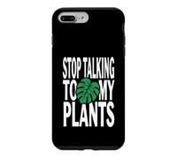 Carcasa para iPhone 7 Plus/8 Plus Funny Plant Lover Stop Talking To My Plants Monstera Design