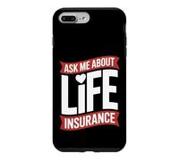 Carcasa para iPhone 7 Plus/8 Plus Funny Pregúntame sobre Seguro de Vida Diciendo Agente