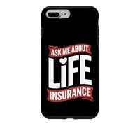 Carcasa para iPhone 7 Plus/8 Plus Funny Pregúntame sobre Seguro de Vida Diciendo Agente