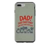 Carcasa para iPhone 7 Plus/8 Plus Funny Raccoon Dad Yelling Raccoons Father's Day