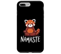 Carcasa para iPhone 7 Plus/8 Plus Funny Red Panda Namaste Yoga Humor Fire Fox For Women Girls