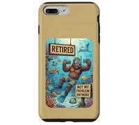 Carcasa para iPhone 7 Plus/8 Plus Funny Retired Not My Problem Anymore Scuba Bigfoot