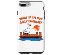 Carcasa para iPhone 7 Plus/8 Plus Funny Silly Goose Dock Meme ¿Qué Pasa si no Soy lo Suficientemente Tonto