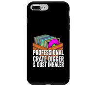 Carcasa para iPhone 7 Plus/8 Plus Funny Vinyl Record Collector Crate Digger Dust Inhaler