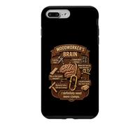 Carcasa para iPhone 7 Plus/8 Plus Funny Woodworker Brain Woodworking Humor Carpenter