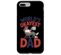 Carcasa para iPhone 7 Plus/8 Plus Funny World'S Okayest Dad Relajante Padre Divertido