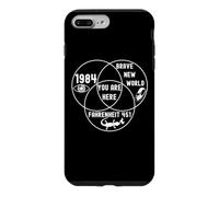 Carcasa para iPhone 7 Plus/8 Plus Funny You Are Here Diagrama de Venn Distópico Profesor de Inglés W