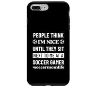 Carcasa para iPhone 7 Plus/8 Plus Fútbol Mamá Vida Gracioso Snarky Humor Sarcasmo