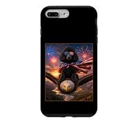 Carcasa para iPhone 7 Plus/8 Plus Gafas con diseño de Perro caniche Negro sobre águila Calva con Bandera Americana