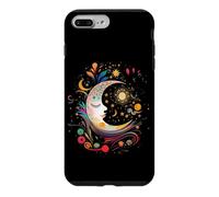Carcasa para iPhone 7 Plus/8 Plus Galaxy Night Sky Moon Lunar Stars Sun Love