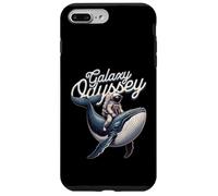 Carcasa para iPhone 7 Plus/8 Plus Galaxy Odyssey Astronaut Riding Cosmic Whale Art