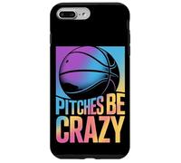 Carcasa para iPhone 7 Plus/8 Plus Game Day Baseball Fan Pitches be Crazy para Mujer