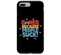 Carcasa para iPhone 7 Plus/8 Plus Gamer Because People Suck Funny Video Game Controller
