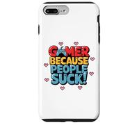 Carcasa para iPhone 7 Plus/8 Plus Gamer Because People Suck Funny Video Game Controller