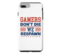 Carcasa para iPhone 7 Plus/8 Plus Gamers Don't Die We Respawn Sparklers Patriotic Hombres Mujeres