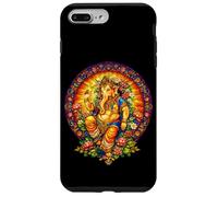Carcasa para iPhone 7 Plus/8 Plus Ganesha Vitral Mandala Hindú Dios Hinduismo Yoga