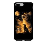 Carcasa para iPhone 7 Plus/8 Plus Gato Aullando A La Luna Naturaleza Animal Gráfico Amante