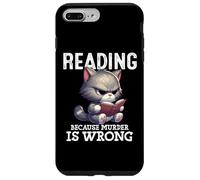 Carcasa para iPhone 7 Plus/8 Plus Gato Divertido Leyendo Porque el Asesinato está Mal