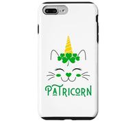 Carcasa para iPhone 7 Plus/8 Plus Gato Unicornio irlandés Lil Miss Caticorn Green para el Día de San Patricio