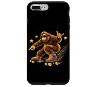 Carcasa para iPhone 7 Plus/8 Plus Genial Bigfoot Patinando sobre Ruedas de los 80 Retro Forest Sasquatch