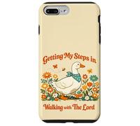 Carcasa para iPhone 7 Plus/8 Plus Getting My Steps in Walking with The Lord Christian Floral