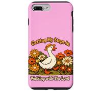 Carcasa para iPhone 7 Plus/8 Plus Getting My Steps in Walking with The Lord Christian Floral I