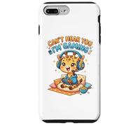 Carcasa para iPhone 7 Plus/8 Plus Giraffe Wild Animal Gaming Can't Hear You I'm Gaming