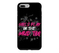 Carcasa para iPhone 7 Plus/8 Plus Girls Play in The Mud Too Muddy Race - Carrera de Barro