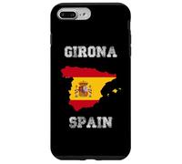 Carcasa para iPhone 7 Plus/8 Plus Girona España Vintage España Bandera Mapa Diseño