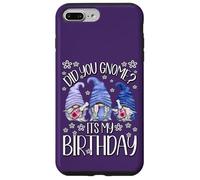 Carcasa para iPhone 7 Plus/8 Plus GNOME Birthday For Women Did You GNOME It`s My Birthday