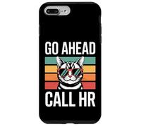 Carcasa para iPhone 7 Plus/8 Plus Go Ahead Call HR - Gafas de Sol sarcásticas con diseño de Gato Retro