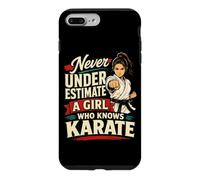 Carcasa para iPhone 7 Plus/8 Plus Go Ahead Underestimate Me Divertido Judo de Artes Marciales con Cinturón Negro