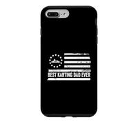 Carcasa para iPhone 7 Plus/8 Plus Go Kart Go Karting Bandera Estadounidense patriótica Retro