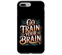 Carcasa para iPhone 7 Plus/8 Plus Go Train Your Brain Fitness Enfoque Metas Bienestar -