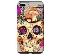 Carcasa para iPhone 7 Plus/8 Plus Goblincore Aesthetic. Vintage Moon Crystals and Forest Skull