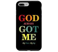 Carcasa para iPhone 7 Plus/8 Plus God Always Got Me, My Peace My Joy Cool Quotes Graphic