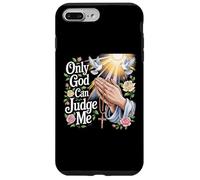Carcasa para iPhone 7 Plus/8 Plus God Can Judge Me Oración Manos Chicano Tatuaje Palomas