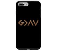 Carcasa para iPhone 7 Plus/8 Plus God is Faithful More Than Highs and Lows Wooden Version