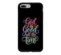 Carcasa para iPhone 7 Plus/8 Plus God Is Good All The Time Christian Cute Bible Versículo