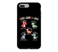 Carcasa para iPhone 7 Plus/8 Plus God Says I Am Dinosaur Bible Verses