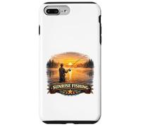 Carcasa para iPhone 7 Plus/8 Plus Golden Dawn Angler Lago Tranquilo Aventura Escena