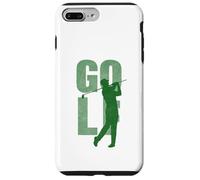 Carcasa para iPhone 7 Plus/8 Plus Golfing Golfing Swing Estético Minimalista, Verde