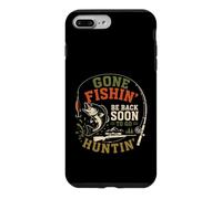 Carcasa para iPhone 7 Plus/8 Plus Gone Fishing Be Back To Go Hunting Diseño Vintage