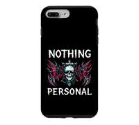 Carcasa para iPhone 7 Plus/8 Plus Gothic Biker Skull Nothing Personal Y2K Alt Grunge