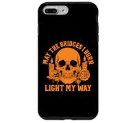 Carcasa para iPhone 7 Plus/8 Plus Gothic May The Bridges I Burn Light My Way - Gráfico de Calavera