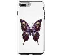 Carcasa para iPhone 7 Plus/8 Plus Gótico Cráneo Mariposa Floral Oscuro Muerte Polilla R